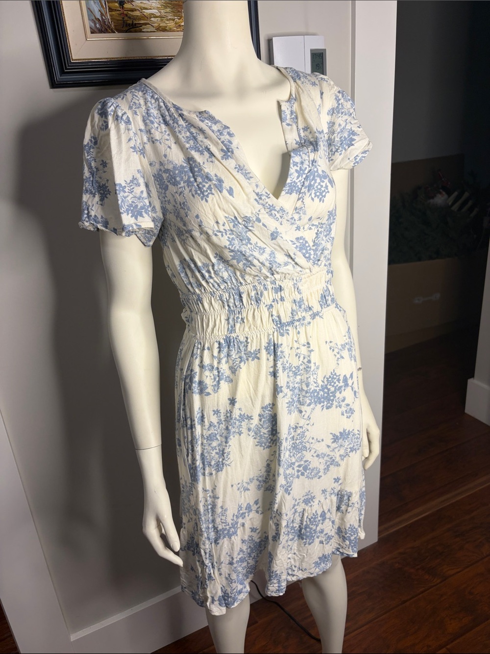 Blue Floral Dress for Women